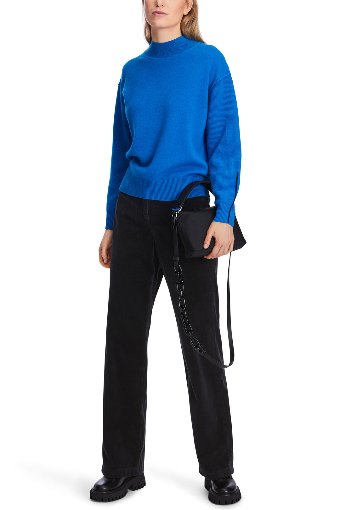 Marc Cain Sports Jumper Retink Together Skydiver Blue XS 41.23 M63 361 - Olivia Grace Fashion
