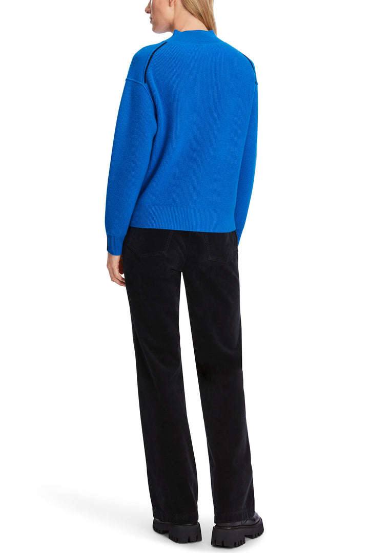 Marc Cain Sports Jumper Retink Together Skydiver Blue XS 41.23 M63 361 - Olivia Grace Fashion