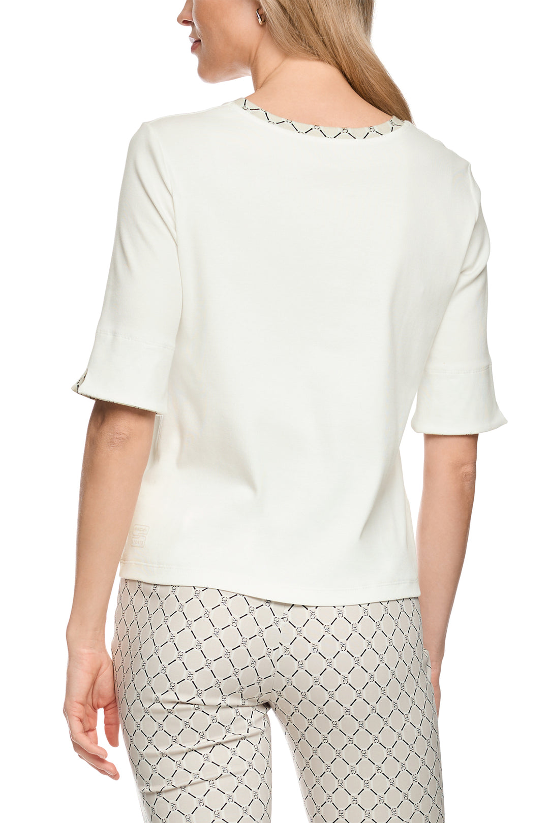 Marc Cain Sports Off-White Jersey Top BS 48.05 J55