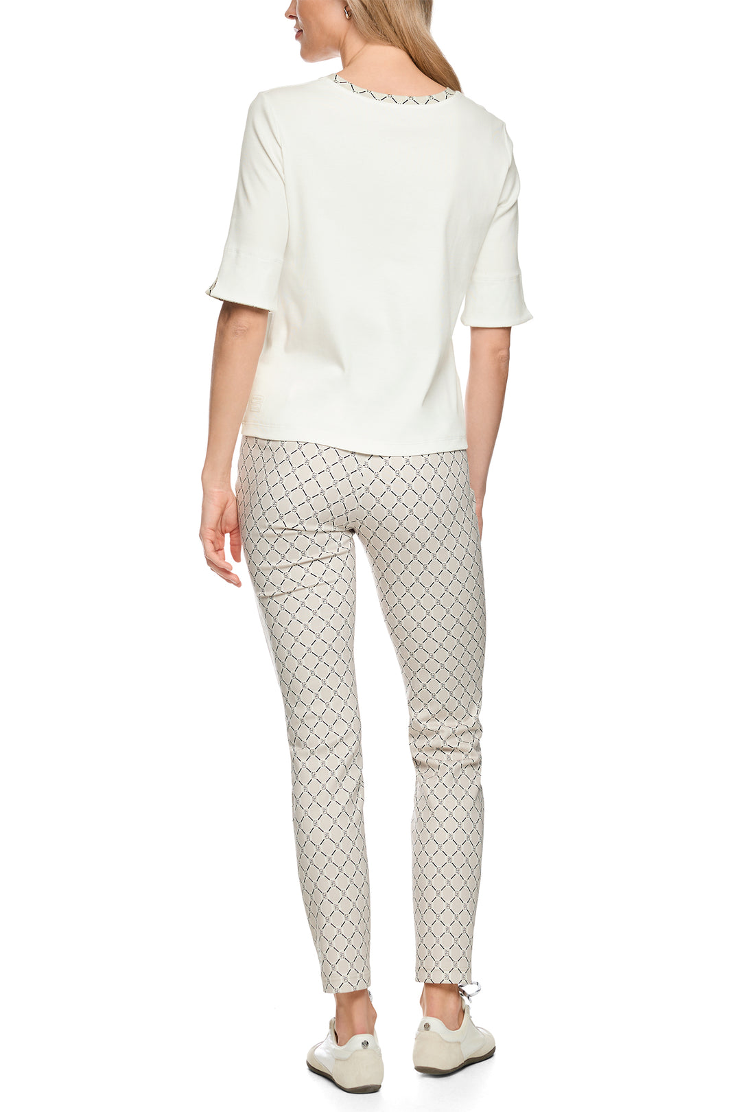Marc Cain Sports Off-White Jersey Top BS 48.05 J55