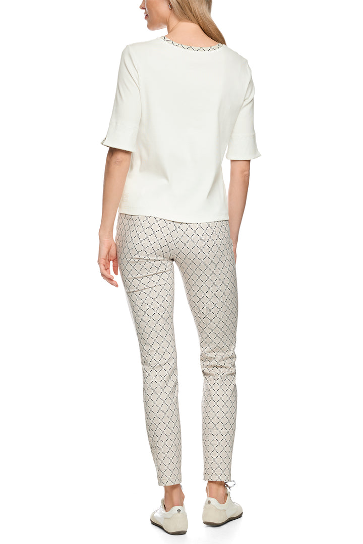Marc Cain Sports Off-White Jersey Top BS 48.05 J55