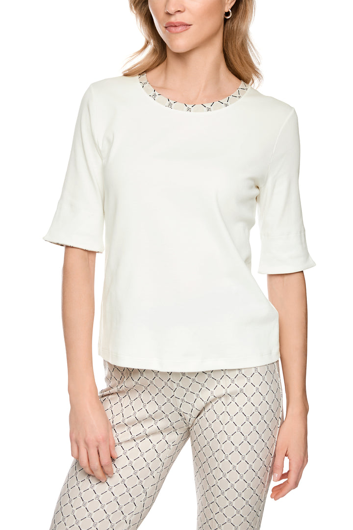 Marc Cain Sports Off-White Jersey Top BS 48.05 J55