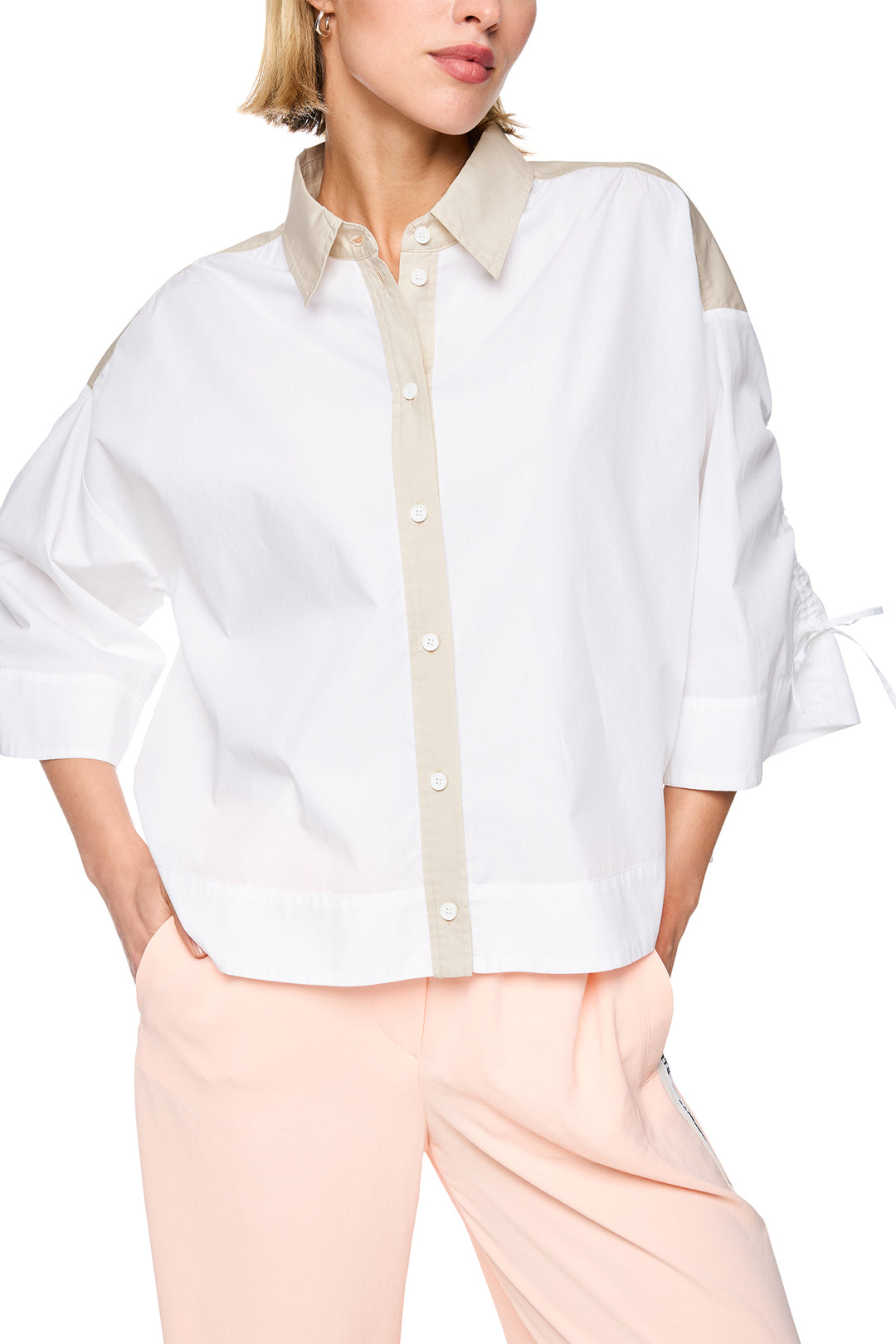 Marc Cain Sports Off-White Woven Blouse BS 51.09 W80
