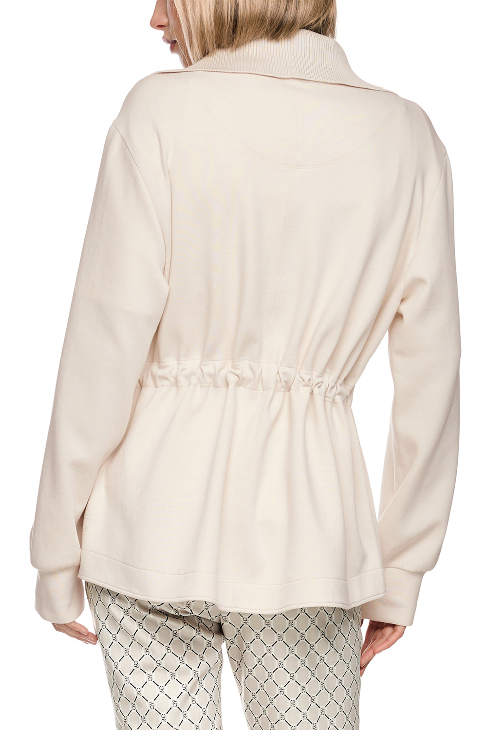 Marc Cain Sports smoke cream jersey jacket at Olivia Grace Fashion