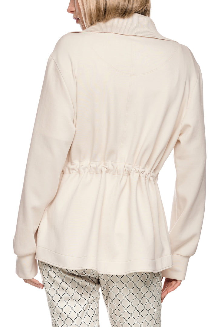 Marc Cain Sports smoke cream jersey jacket at Olivia Grace Fashion