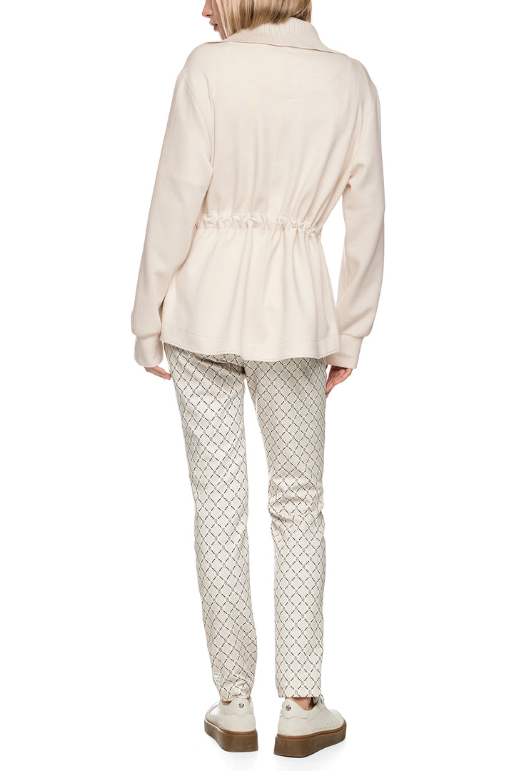 Marc Cain Sports smoke cream jersey jacket at Olivia Grace Fashion