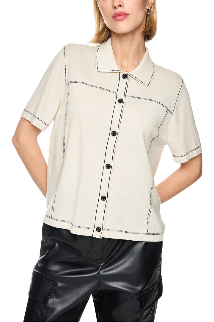 Marc Cain Sports Smoke Knit Short Sleeve Shirt BS 53.09 M80