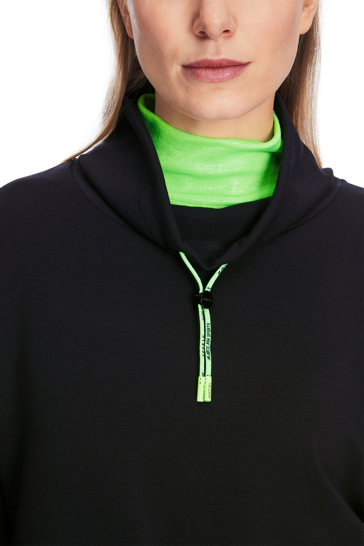 Marc Cain Sports Sweatshirt Oversized Navy Midnight Blue XS 44.08 J06 395 - Olivia Grace Fashion