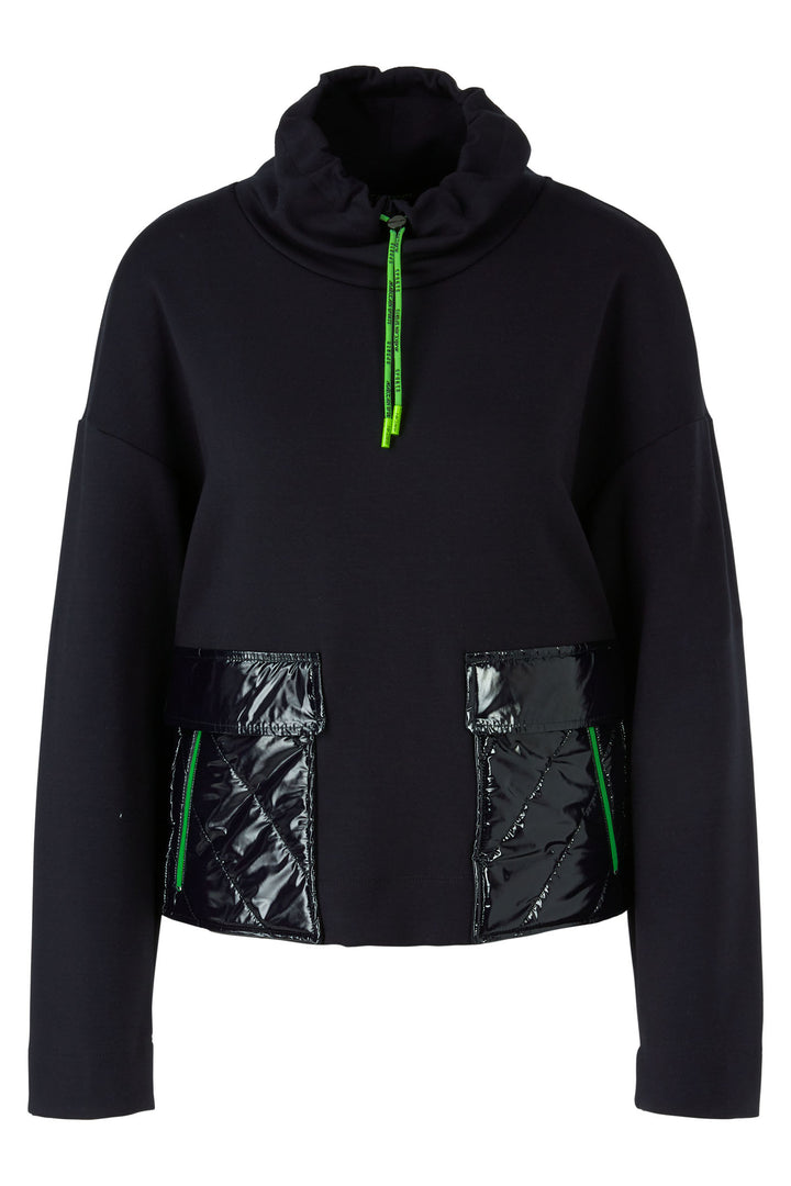 Marc Cain Sports Sweatshirt Oversized Navy Midnight Blue XS 44.08 J06 395 - Olivia Grace Fashion