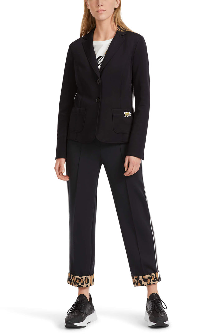 Marc Cain Sports VS 34.12 J22 900 Black Blazer Jacket - Olivia Grace Fashion