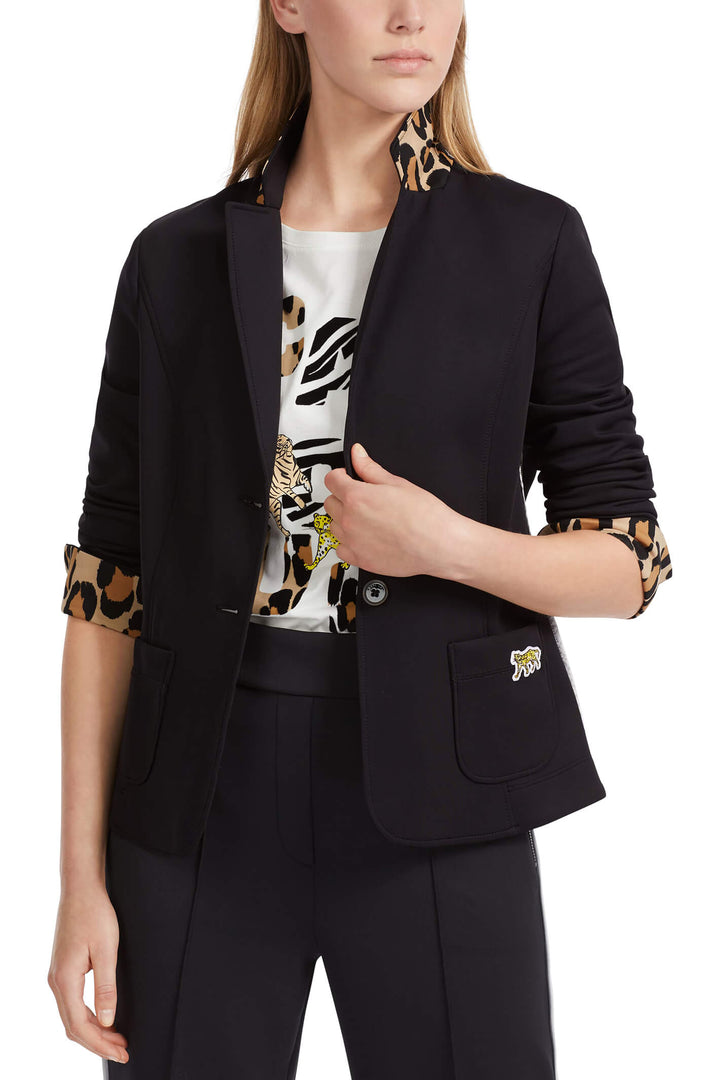 Marc Cain Sports VS 34.12 J22 900 Black Blazer Jacket - Olivia Grace Fashion