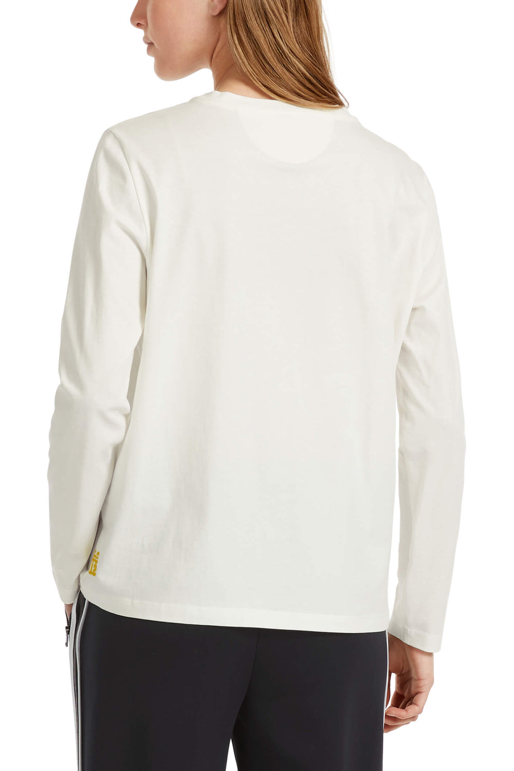 Marc Cain Sports VS 48.40 J79 Off White Cat Club Long Sleeve T-Shirt - Olivia Grace Fashion