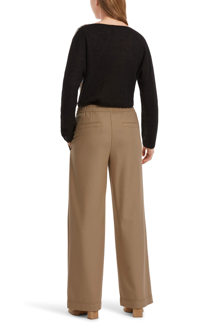 Marc Cain Sports VS 81.02 W46 Welby Soft Coffee Wide Fit Trousers - Olivia Grace Fashion