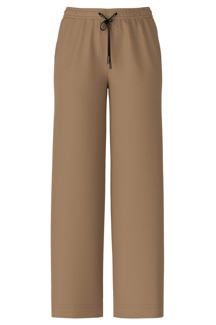 Marc Cain Sports VS 81.02 W46 Welby Soft Coffee Wide Fit Trousers - Olivia Grace Fashion