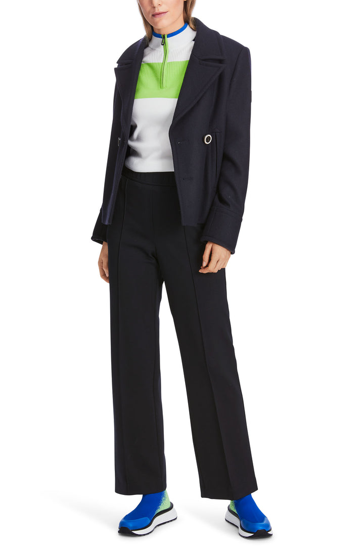 Marc Cain Sports Welby Trousers Navy Midnight Blue XS 81.39 J06 395 - Olivia Grace Fashion