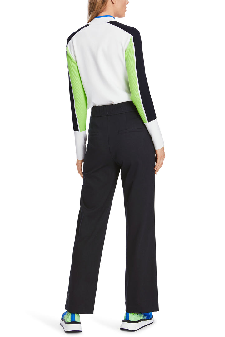 Marc Cain Sports Welby Trousers Navy Midnight Blue XS 81.39 J06 395 - Olivia Grace Fashion