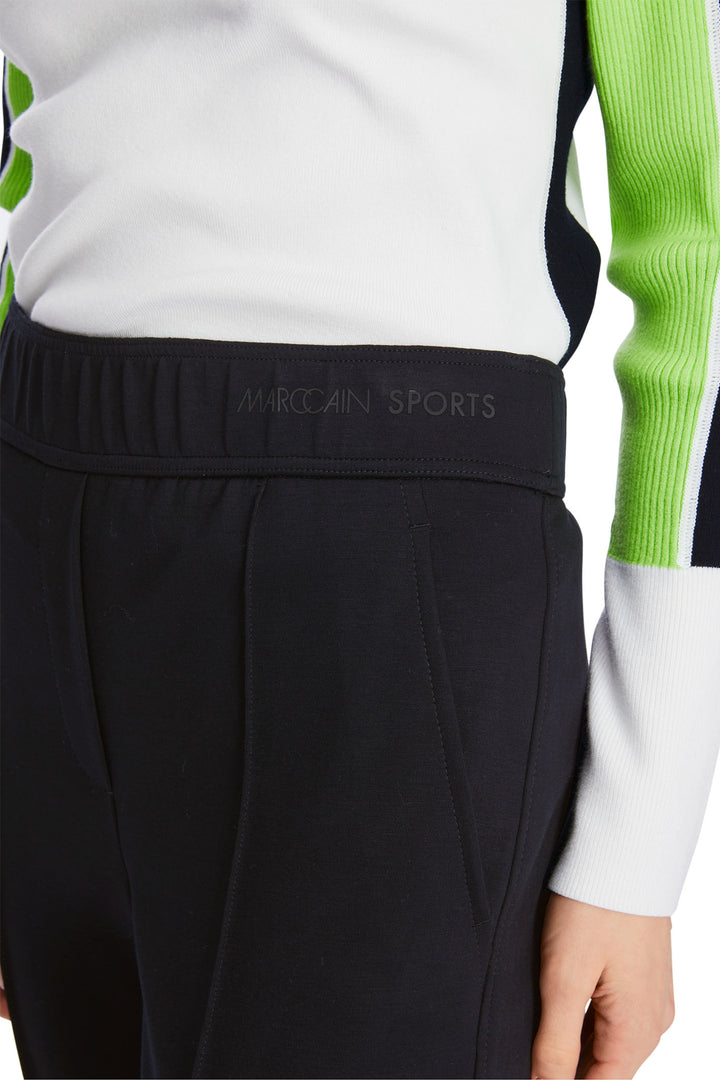 Marc Cain Sports Welby Trousers Navy Midnight Blue XS 81.39 J06 395 - Olivia Grace Fashion
