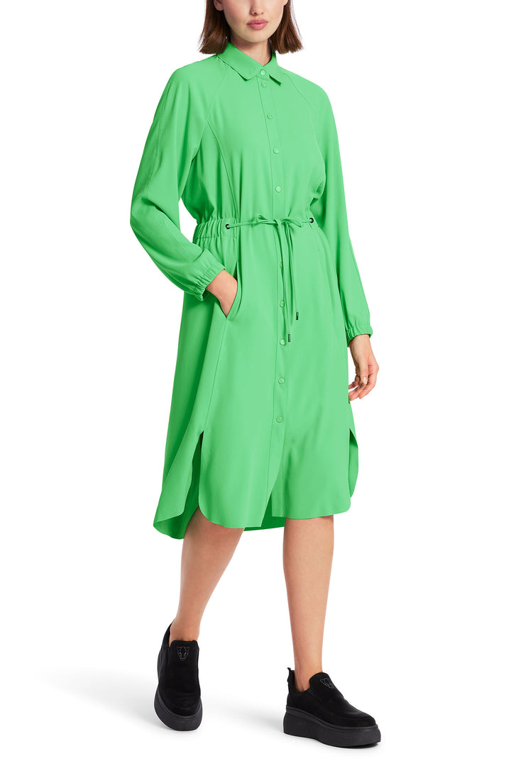 Marc Cain Sports WS 21.14 W28 543 New Neon Green Shirt Dress - Olivia Grace Fashion