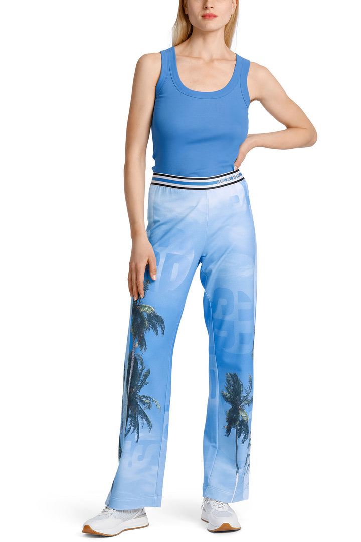 Marc Cain Sports WS 61.25 J50 363 Bright Azure Blue Vest Top - Olivia Grace Fashion