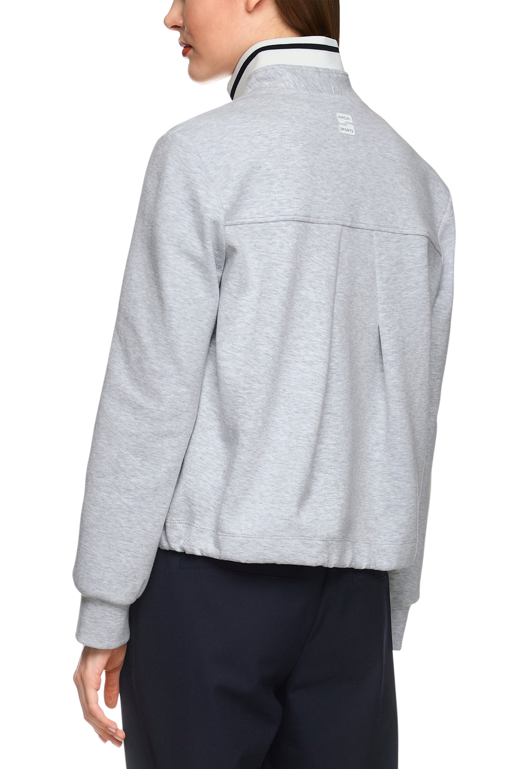 Marc Cain Sports ZS 31.02 J17 Silver Grey Sweatshirt Jacket 810 - Olivia Grace Fashion