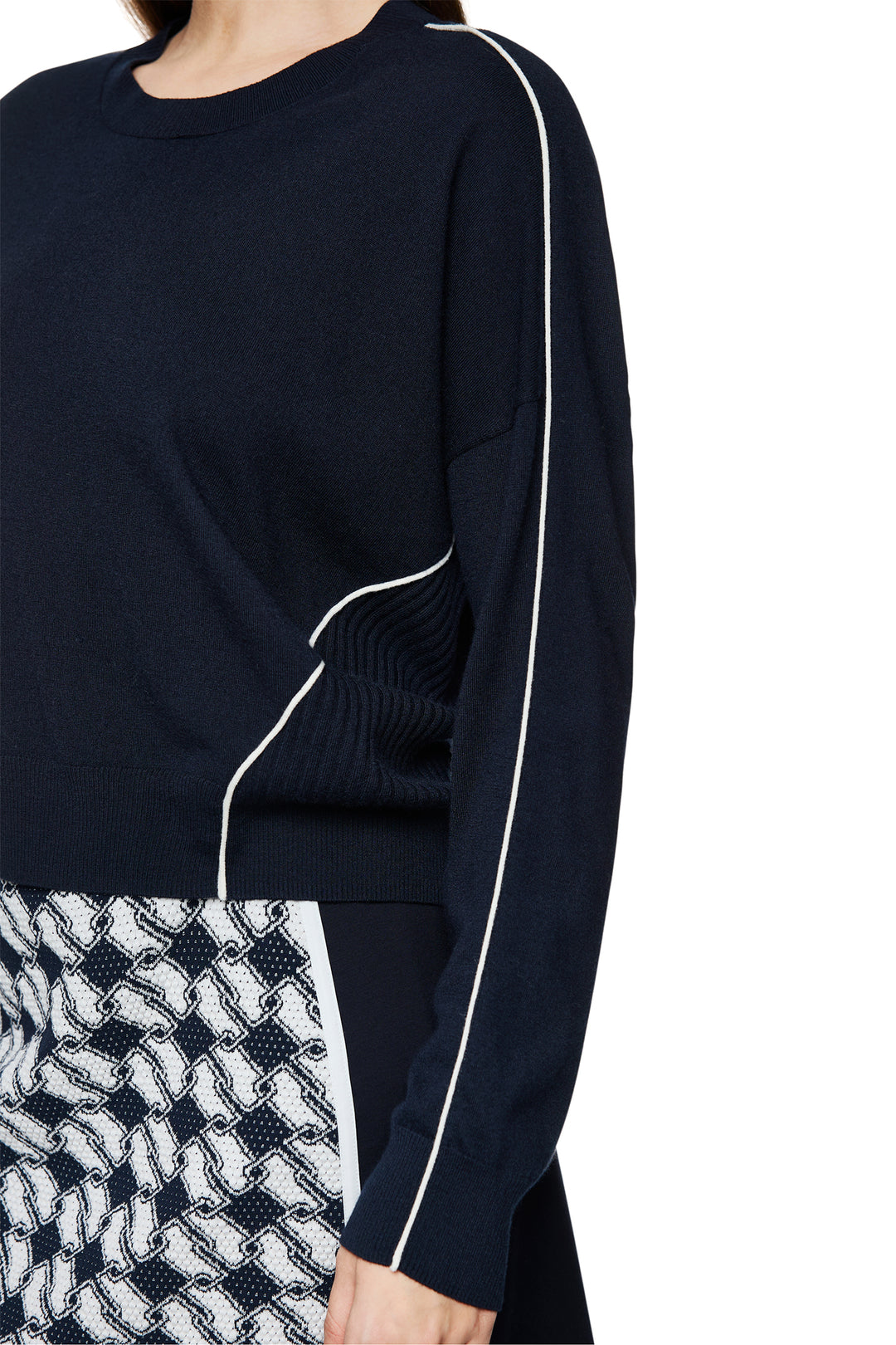 Marc Cain Sports ZS 41.02 M80 Navy Jumper 394 - Olivia Grace Fashion