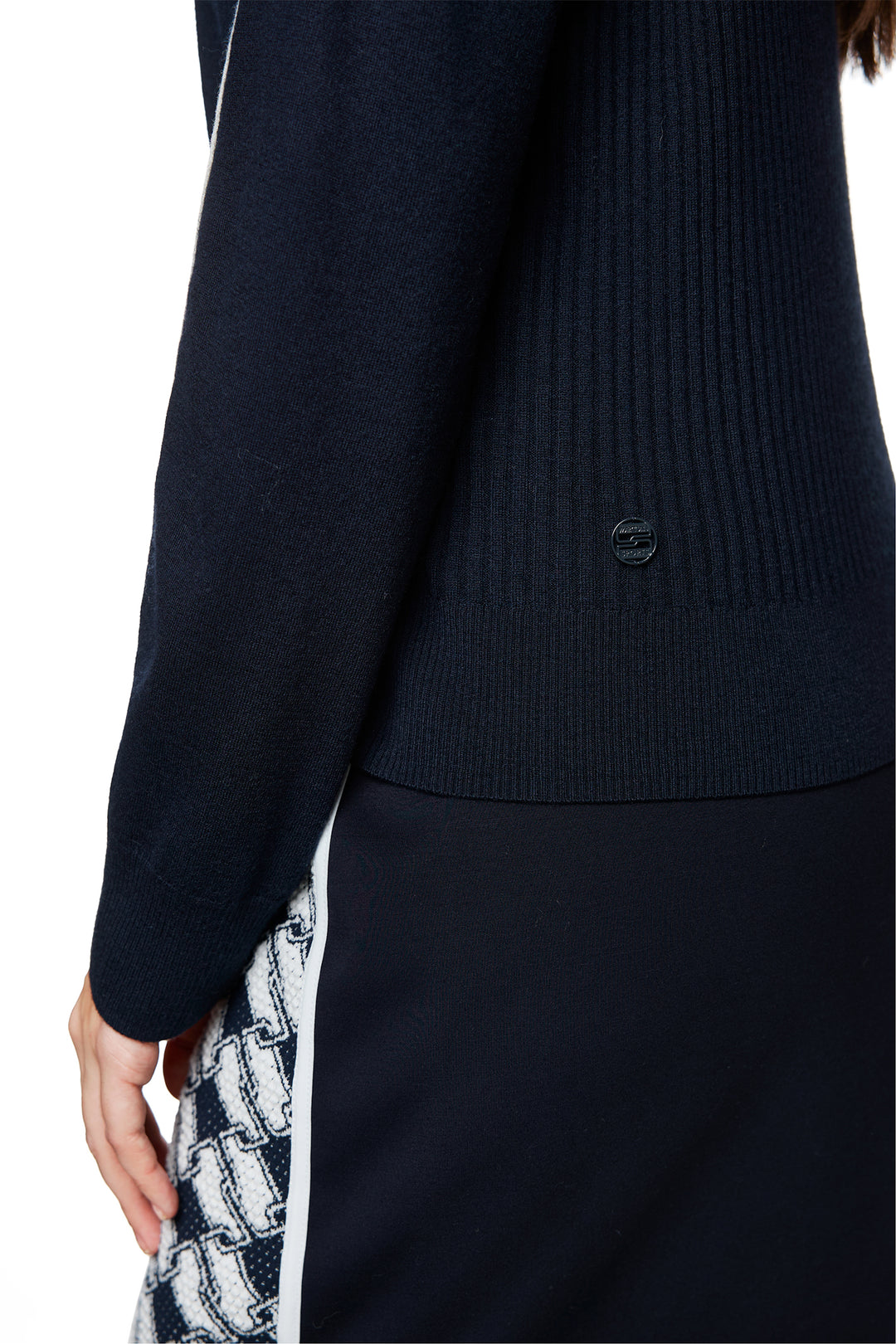 Marc Cain Sports ZS 41.02 M80 Navy Jumper 394 - Olivia Grace Fashion