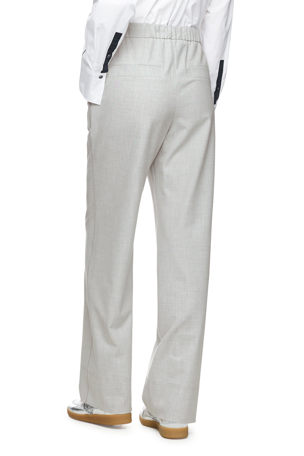 Marc Cain Sports ZS 81.05 W02 Silver Grey Pull-On Trousers 810 - Olivia Grace Fashion