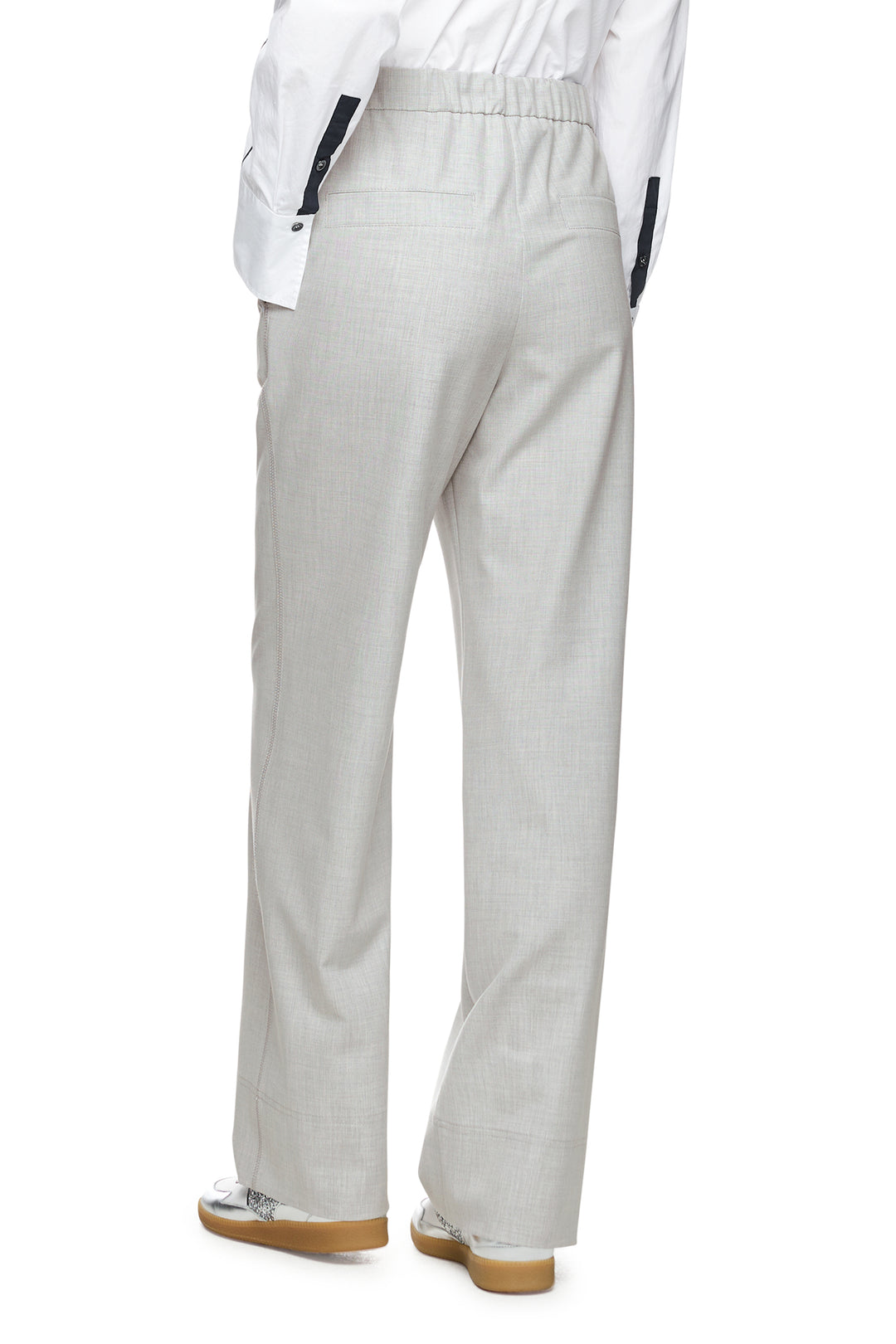 Marc Cain Sports ZS 81.05 W02 Silver Grey Pull-On Trousers 810 - Olivia Grace Fashion