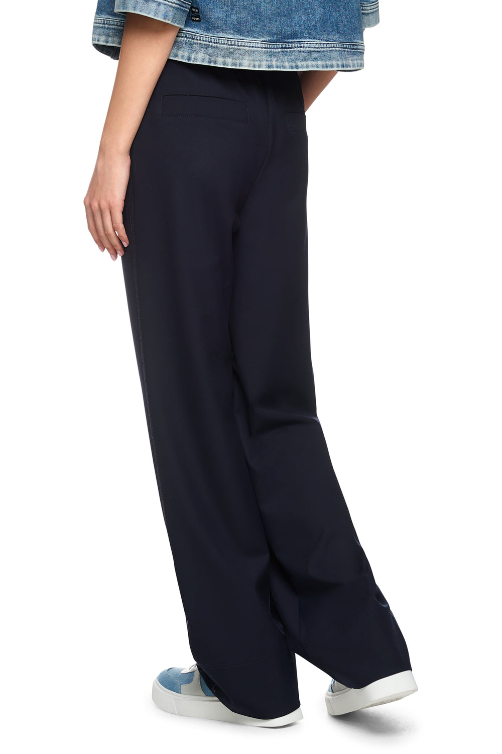 Marc Cain Sports ZS 81.05 W02 Washington Navy Pull-On Trousers 394 - Olivia Grace Fashion