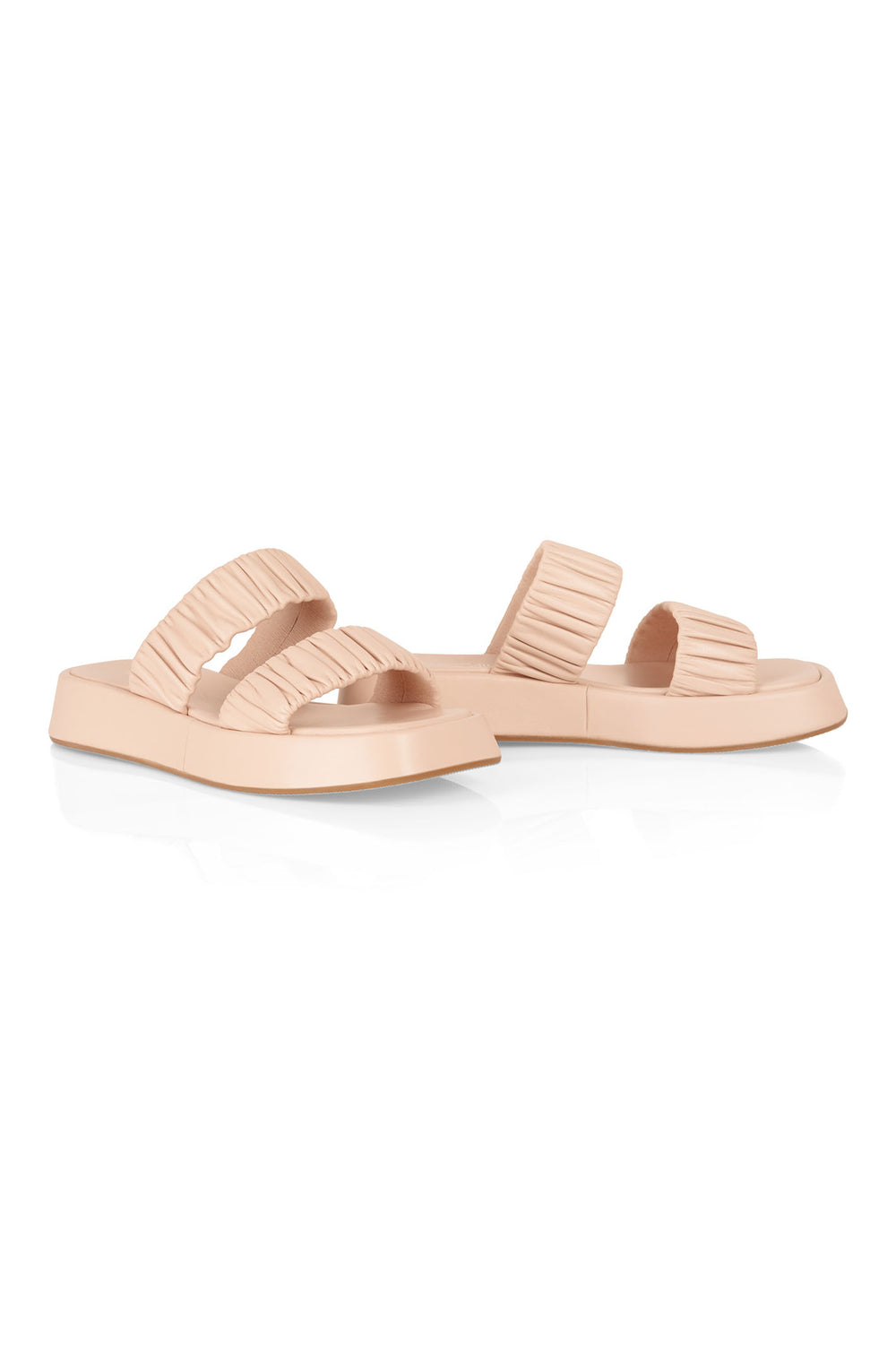 Marc Cain WB SQ.02 L19 203 Soft Rose Pink Slider Sandals - Olivia Grace Fashion