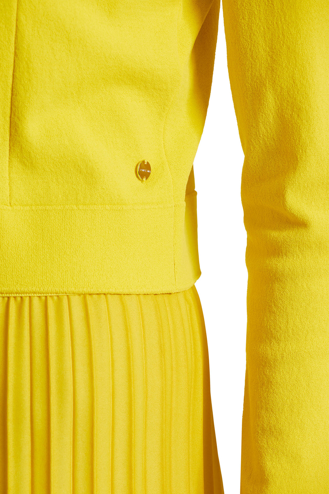 Marc Cain WC 39.20 M12 431 Bright Sulphur Yellow Cardigan - Olivia Grace Fashion