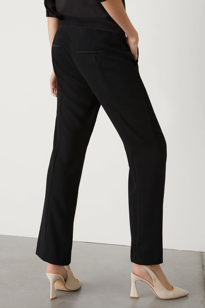 Marella Belair 2413131063200 Black Crepe Kick Flare Trousers - Olivia Grace Fashion