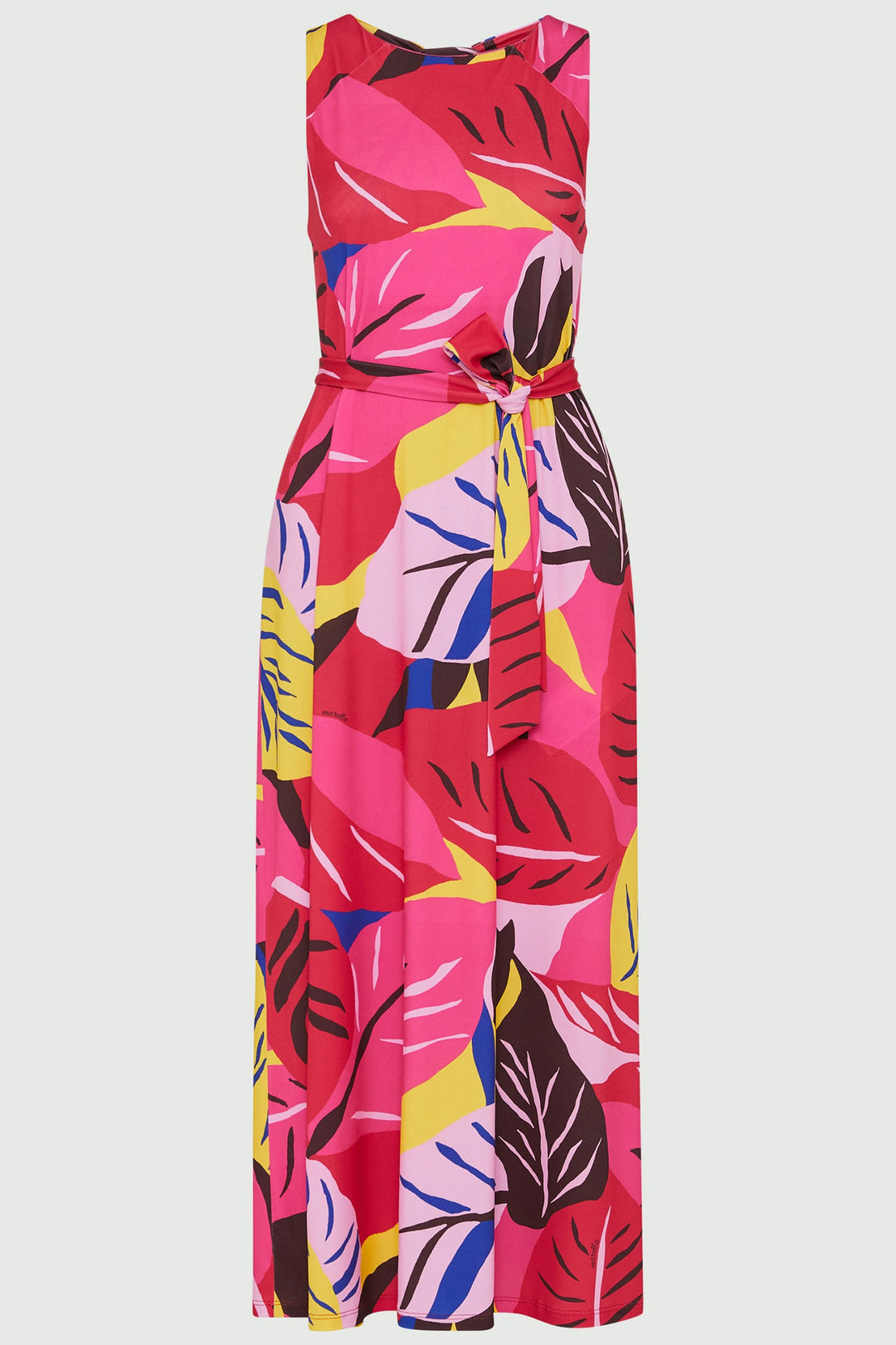 Marella Eracle 2413621054200 Ruby Pink Tropical Print Sleeveless Dress - Olivia Grace Fashion