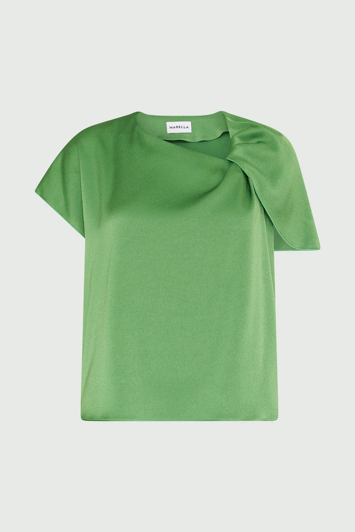 Marella Guelfo 2331160138200 Green Grass Blouse - Olivia Grace Fashion