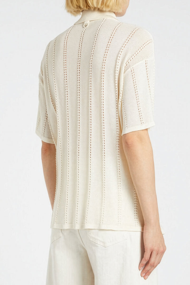 Marella MLBambina Wool White Short Sleeve Cardigan 2613341025200