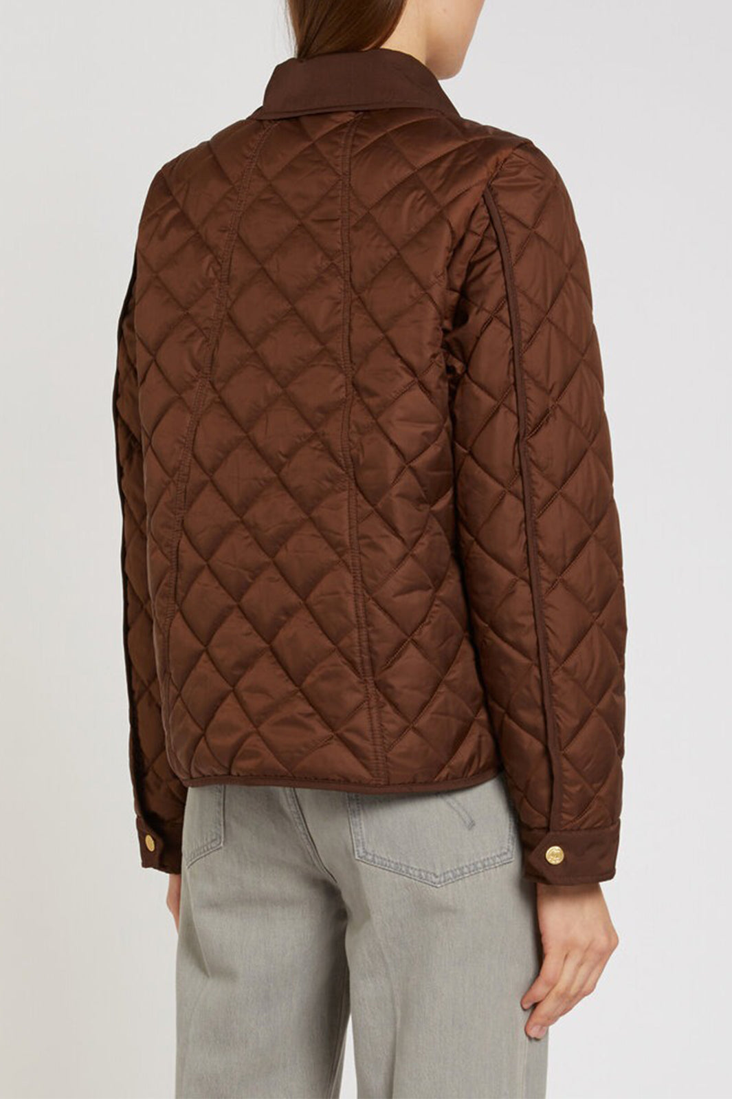 Marella MLSASTI Brown Diamond Quilt Jacket 2613481024200