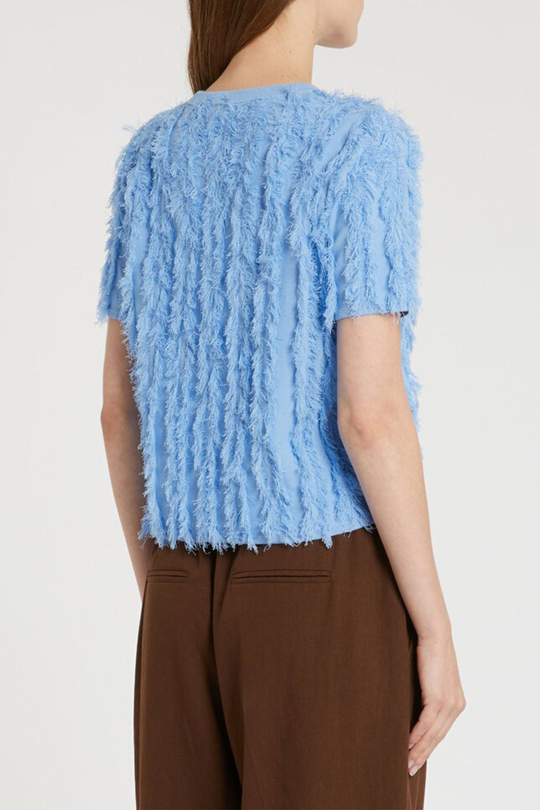 Marella MLSPAGGIO Sky Blue Cotton Cardigan 2613341114200