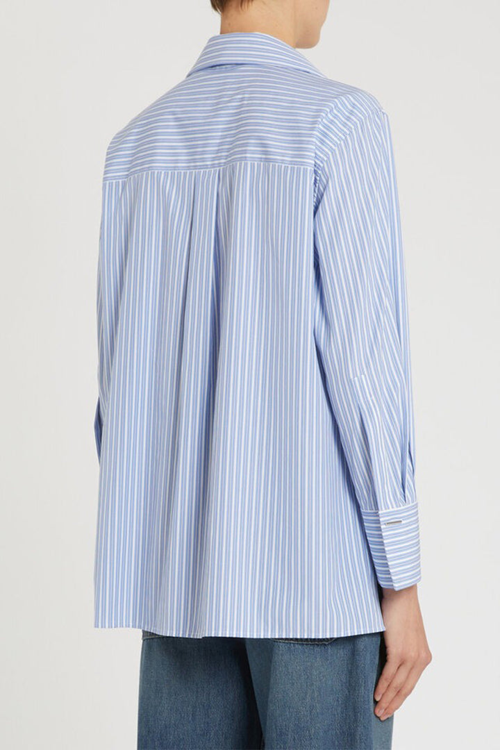 Marella MLSTABARIN1 Light Blue Stripe Cotton Shirt 2613111254200