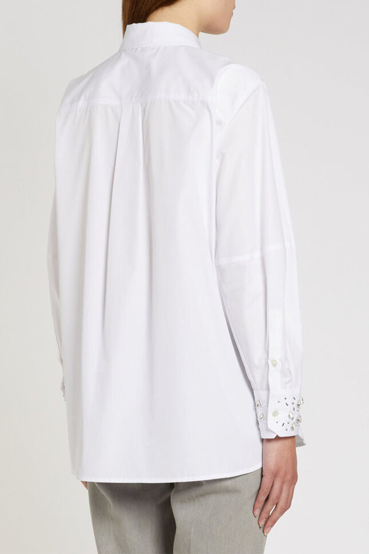 Marella MLSTESO Optical White Cotton Shirt