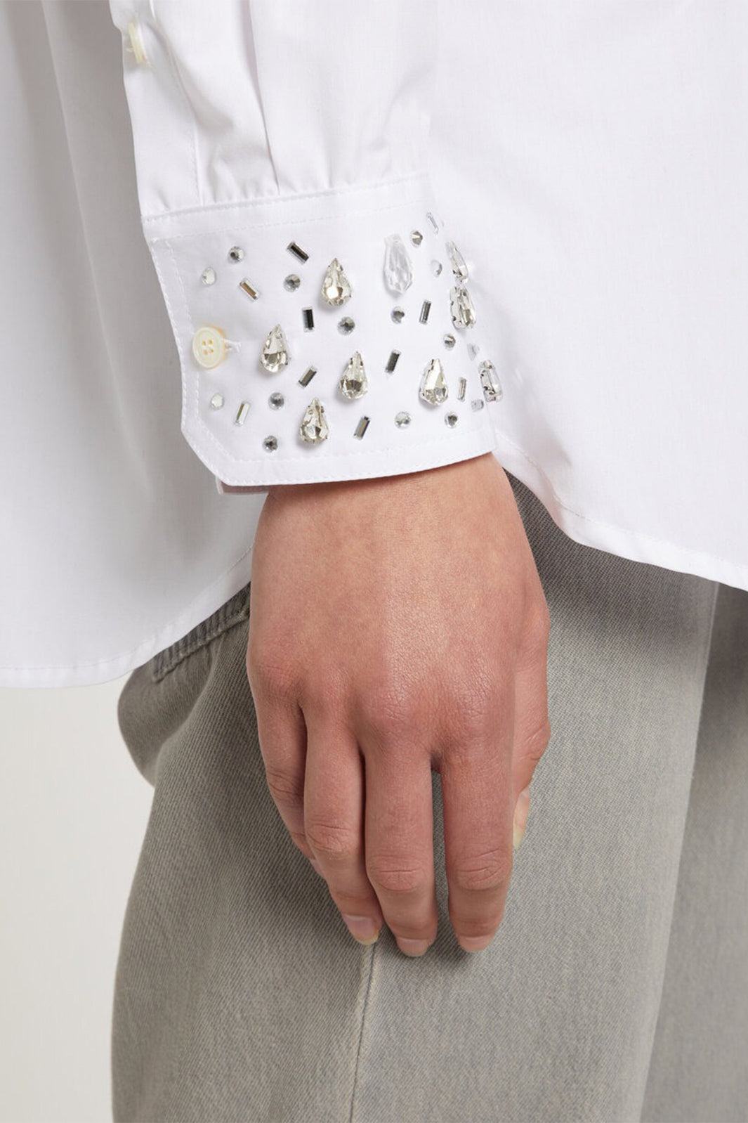 Marella MLSTESO Optical White Cotton Shirt