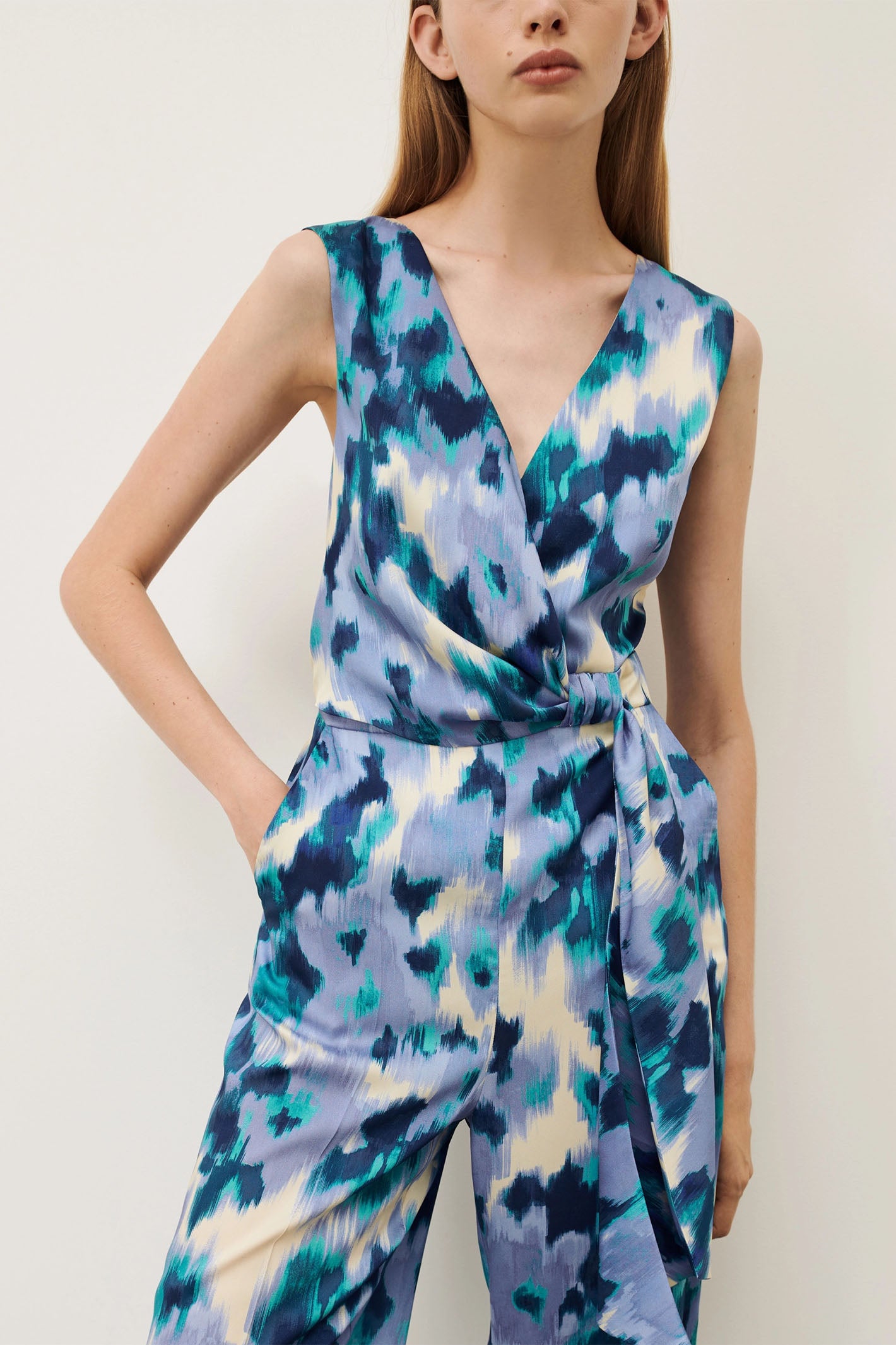 【WONDER WONDER】Haso Chiffon Layered Check Sleeveless OP WONDER No 122 - tkanina obiciowa | KALINDA.PL
