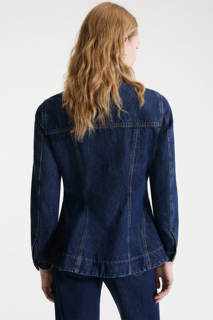 Marella Sport MLSTRINE Blue Denim Dark Wash Jacket