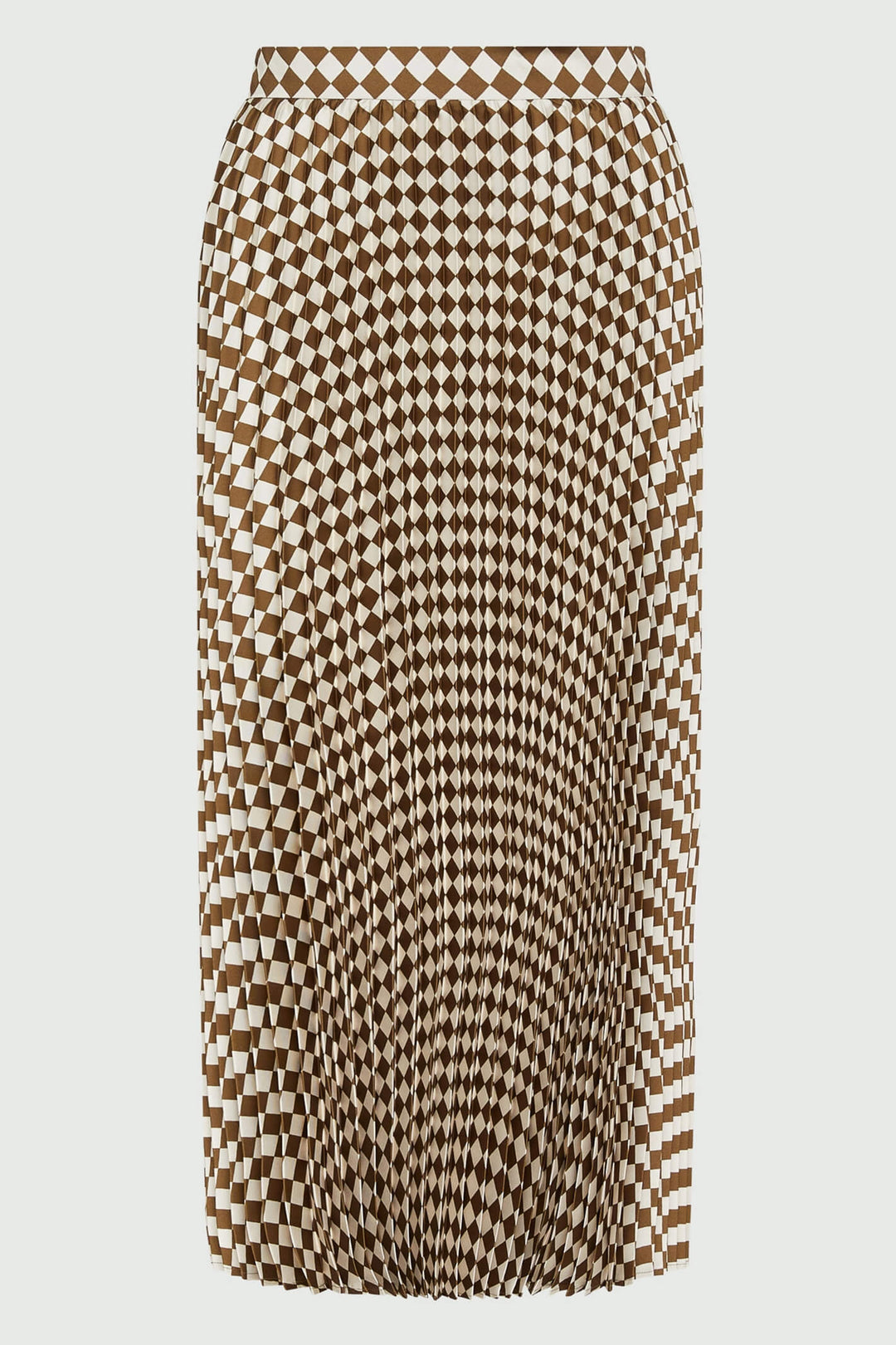 Marella Tolone 2331060338200 Olive Green Pleated Print Skirt - Olivia Grace Fashion