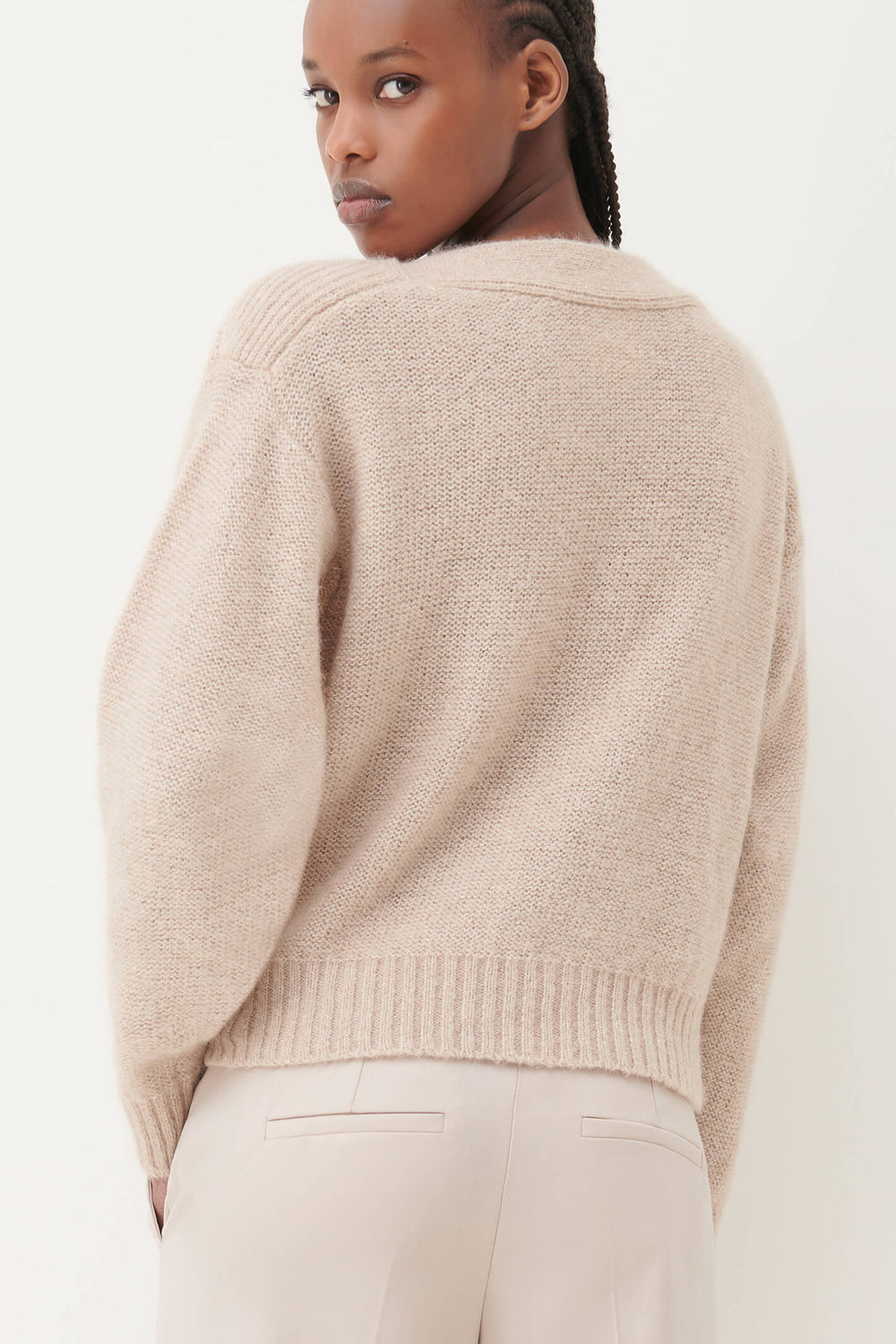 Marella Uragano 2333661739200 Natural Beige Boat Neck Jumper - Olivia Grace Fashion