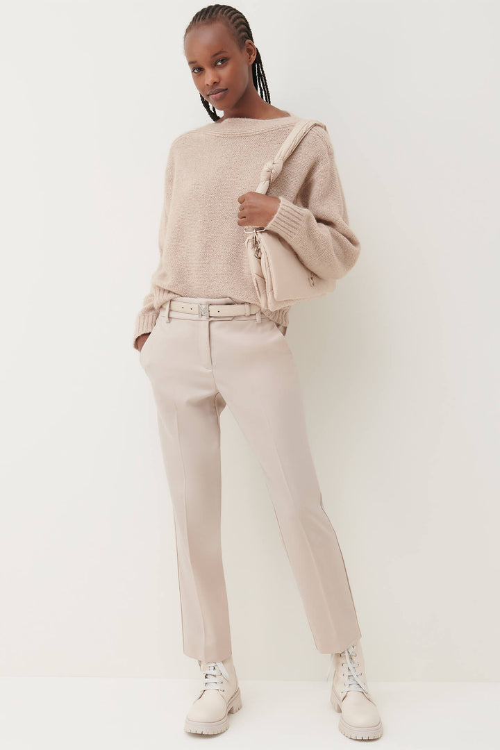 Marella Uragano 2333661739200 Natural Beige Boat Neck Jumper - Olivia Grace Fashion