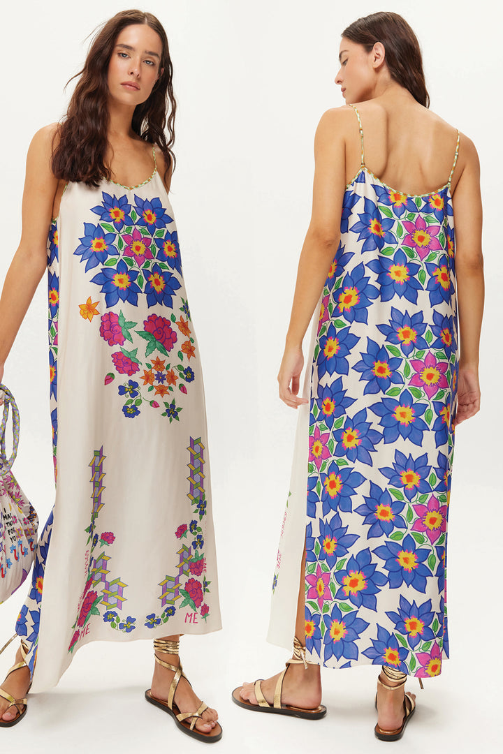 Me369 Olivia Multicolour Markers Camisole Dress