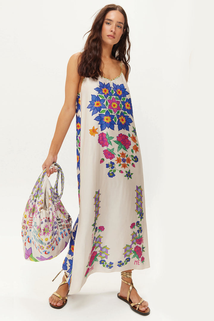 Me369 Olivia Multicolour Markers Camisole Dress