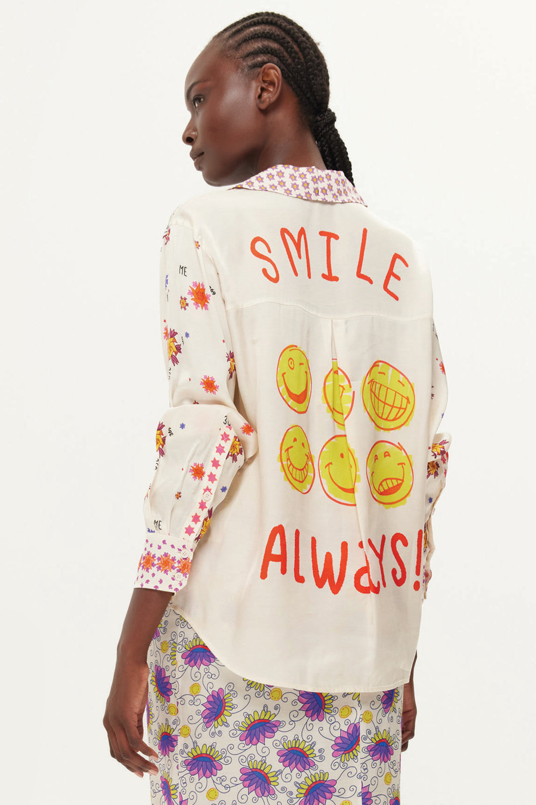 Me369 Tori Multicolour Markers Print Shirt