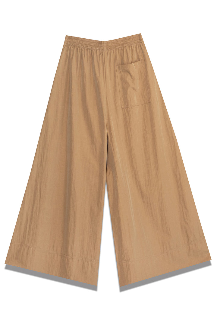 Milla 1151077 Gold Wide Leg Elasticated Waist Trousers