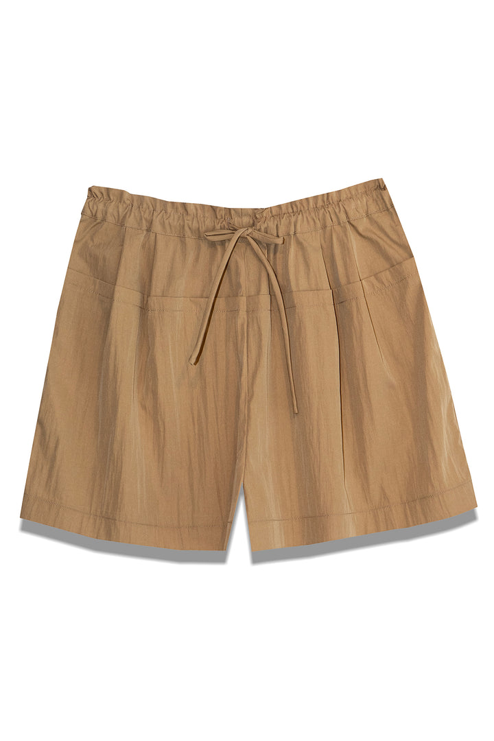 Milla 1151133 Gold Paperbag Drawstring Shorts